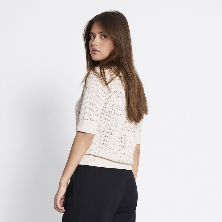 Mönsterstickad tröja "Viola"